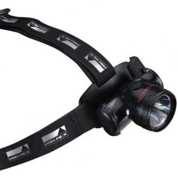High Peak Trek & Run I Linterna Frontal, Negro, 57 x 80 x 45 mm