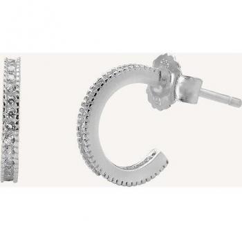 Pendientes Essentials de plata con circonitas