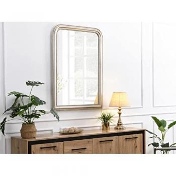 Espejo Vintage de Madera de Paulownia - Ancho 80 x Altura 110 cm - Color Champán - Modelo Heloise