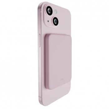 Power Bank Puro Mini Mag 4200 mAh, Carga Inalámbrica, Rosa