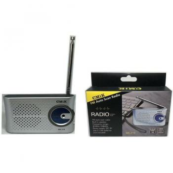 Mini Radio FM MK-219 Reproductor Estéreo Portátil con Escaneo Automático
