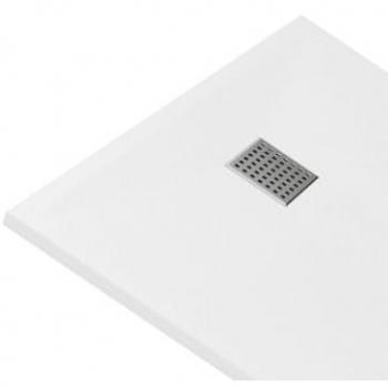 Plato de ducha de resina MIRNOSA - Blanco - 140 x 90 cm - Antimoho y antideslizante