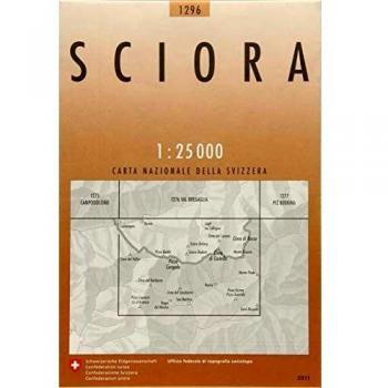 Mapa Topográfico 1:25.000 Sciora - Excursionista y Senderismo - Swisstopo 1296