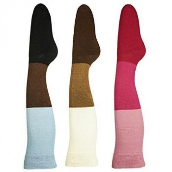 Hkm Calcetines de equitación para Mujer, diseño de Rayas