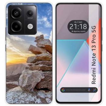 Funda de Silicona para Xiaomi Redmi Note 13 Pro 5G con Diseño Sunset y Dibujos