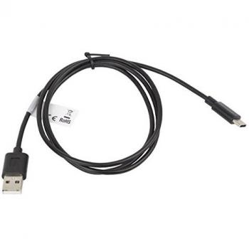 LANBERG CA de usbo de 10cc de 0010 de BK de USB 2.0 a a Conector USB Type-c Cable, 1 m, Color Negro