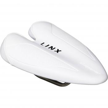 Duopower - Sillín Linx Road Rail Cromo, color blanco