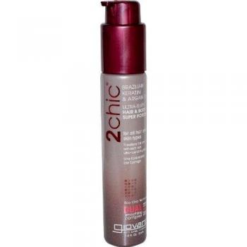 Giovanni - Keratina brasileña 2Chic y aceite de argán ultra elegante cabello & cuerpo Super poción - 1,8 oz.
