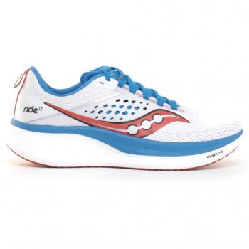 Saucony Ride 17 Neutral Running Shoe Men - White, Size 8.5 M