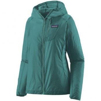 Chaqueta Patagonia Houdini Femenino Azul con capucha, ligera, resistente al viento y al agua, tamaño XS