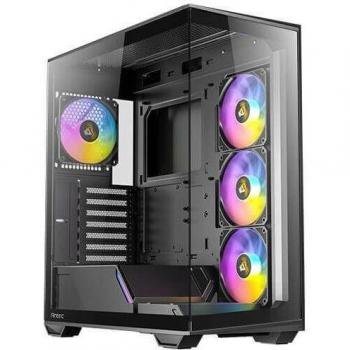 Antec C3 ARGB Mid Tower - Carcasa de Cristal Templado para Videojuegos, Color Negro