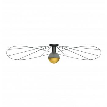 LEDBOX Aplique / plafón ESKOLA 110 negro
