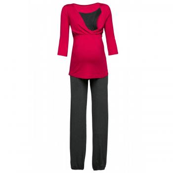 HAPPY MAMA. Para Mujer Pijama Premamá Embarazo Lactancia Ropa de Dormir. 060p