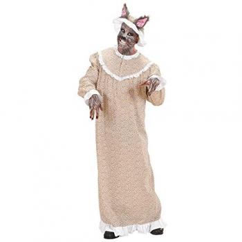 Disfraz de Abuela Lobo en Bata para Hombre Talla XL - Original y de Cuento de Hadas