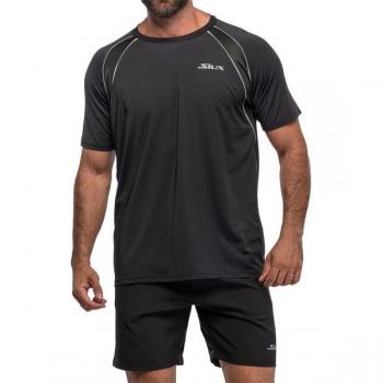 Camiseta de pádel Siux Match 24 Negra para hombre