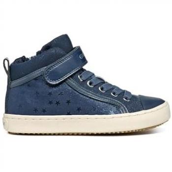 Zapatillas GEOX Kalispera Niña Azul Marino, Alta, con Gomas y Cordones, Talla 24