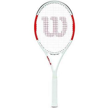 Wilson Six.one, Raqueta De Tenis Team 95 Unisex Jugadores Intermedios Rojo Gris Tamaño Empu Adulto, Rosso