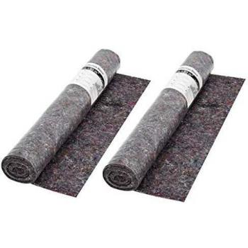 vidaXL 2x Manta Fieltro Pintor Protege Suelo Antideslizante Gris 50 m 180 g/m²