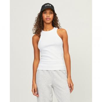 Top de Algodón Elástico con Cuello Halter para Mujer