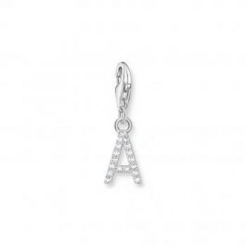 Women's Charms Charmista White Zirconia Letter A Charm Pendant 1938-051-14