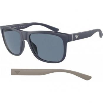 Emporio Armani EA4182U 50882V Men's Square Blue Sunglasses, Size: 57 MM