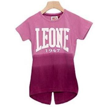 Leone - Camiseta niña Manga Corta Bicolor - Ciclamen