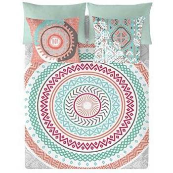 COSTURA Funda nórdica Yasmine Coral Cama 180 cm