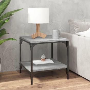 Mesa de centro madera contrachapada 50x50x40 cm Negro, Roble Sonoma, Roble ahumado - Mesita de Salón o Comedor o Auxiliar Mesa de Café Meuble Salón