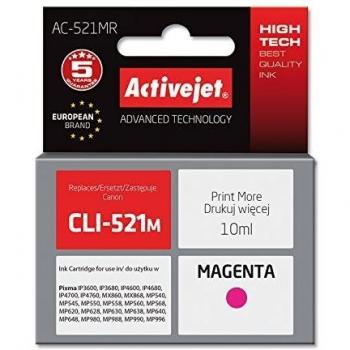 ActiveJet AC-521MR - Cartucho compatible con Canon CLI-521M, color magenta