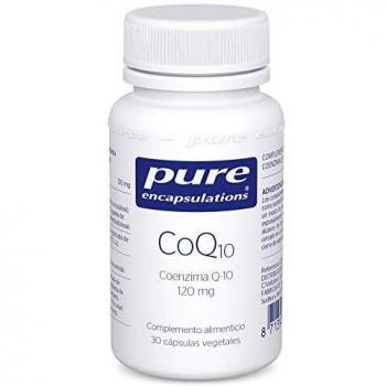 Pure Encapsulations - Coenzima Q10 120 mg - CoQ10 Natural y Bioidéntica Obtenida por la Fermentación - Alta Concentración y Biodisponibilidad - 30 Cápsulas Vegetarianas