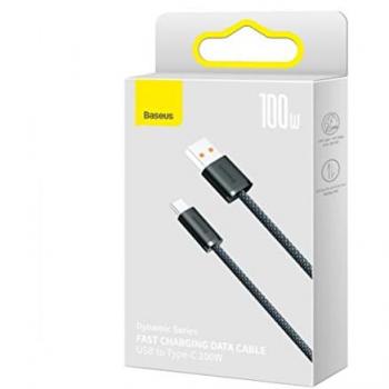 Baseus Cable tipo C Dynamic Series 100 W, 1 m gris