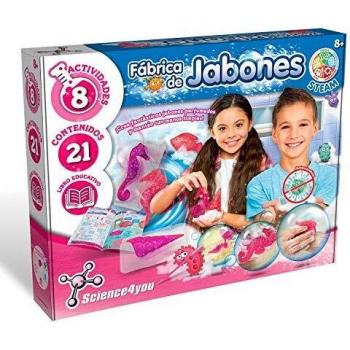 Science4you - Fábrica de Jabones para Niños 8 Años - Laboratorio con 8 Experimentos Cientificos, Juegos Educativos para Niños 8-12 Años