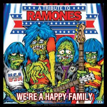 RAMONES Happy Family, Officially Licensed Original Artwork, High Quality STICKER Pegatina DECAL