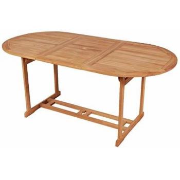 vidaXL Garden Table 180x90x75 cm Solid Teak Wood