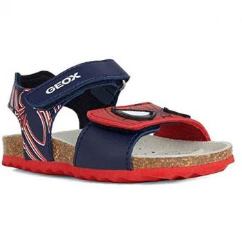 Sandalias Geox Niño Spiderman Modelo B Sandal Chalki Boy Azul Oscuro