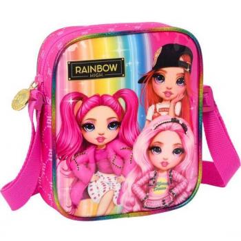 Bolsito Bandolera Rainbow High 16x18x4cm Safta