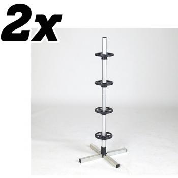 2 x Unitec 1090 Llantas de soporte para neumáticos y llantas Árbol