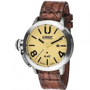 U-Boat Classico Automatic Watch, Stainless Steel 316L, Beige, 47mm, 8106
