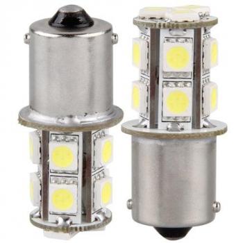 2X 1156 13 5050 SMD LED Bombilla Lámpara Luz Coche Blanco