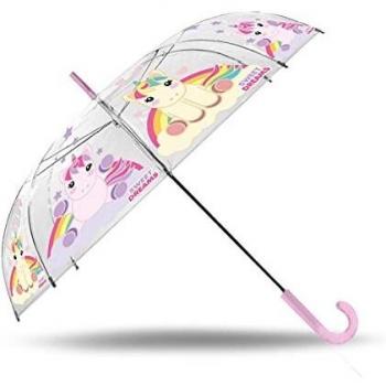 Unicorno Paraguas mango largo transparente Sweet Dreams