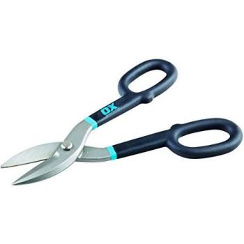 OX Tools OX-P223010 Pro Straight Tin Snips, Multi-Colour, 10-Inch