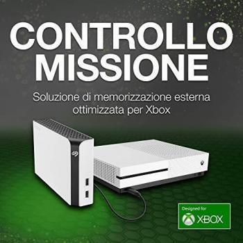 Seagate Game Drive Hub for Xbox, 8TB, Desktop External Hard Drive, with 2 USB ports, White, designed for Xbox One, 2 year Rescue services
