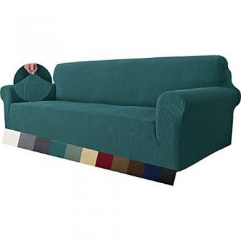 MAXIJIN Funda elástica para sofá de 3 plazas, 1 Pieza Fundas de sofá para Sala de Estar Jacquard Protector de Muebles Funda para sofá para Perros