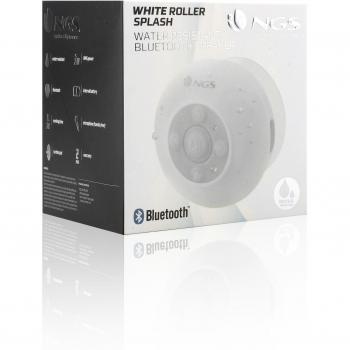 NGS Roller Splash - Altavoz Bluetooth 1.0, color blanco
