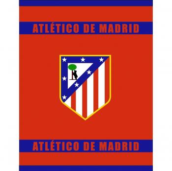 Atletico de Madrid Manta Coral de 160x130cm. - Tejido de Calidad - Producto con Licencia Oficial