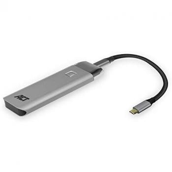ACT AC7090 - Carcasa SSD Externa M.2 NVMe, USB C 3.2 Gen 2, 10 Gbps, M-Key/B+M-Key, SSD External Case