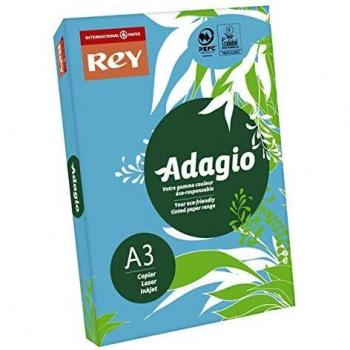 Dohe 30135 - Pack de 500 papeles, DIN A3,. color azul celeste pastel