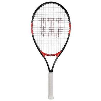 Wilson, Raqueta de tenis para niños, Roger Federer 23, Negro/Rojo, Para niños con altura de 115 a 130 cm
