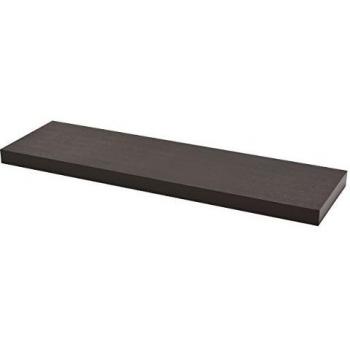 Duraline flotante estante de pared, negro, 38 x