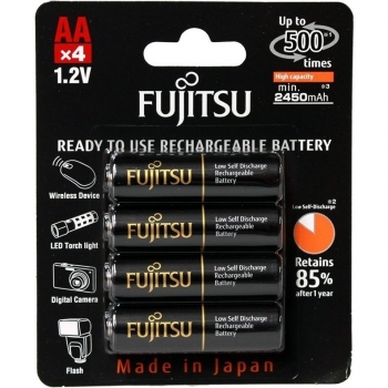 Fujitsu FB166720644 - Pack de 4 baterías recargables